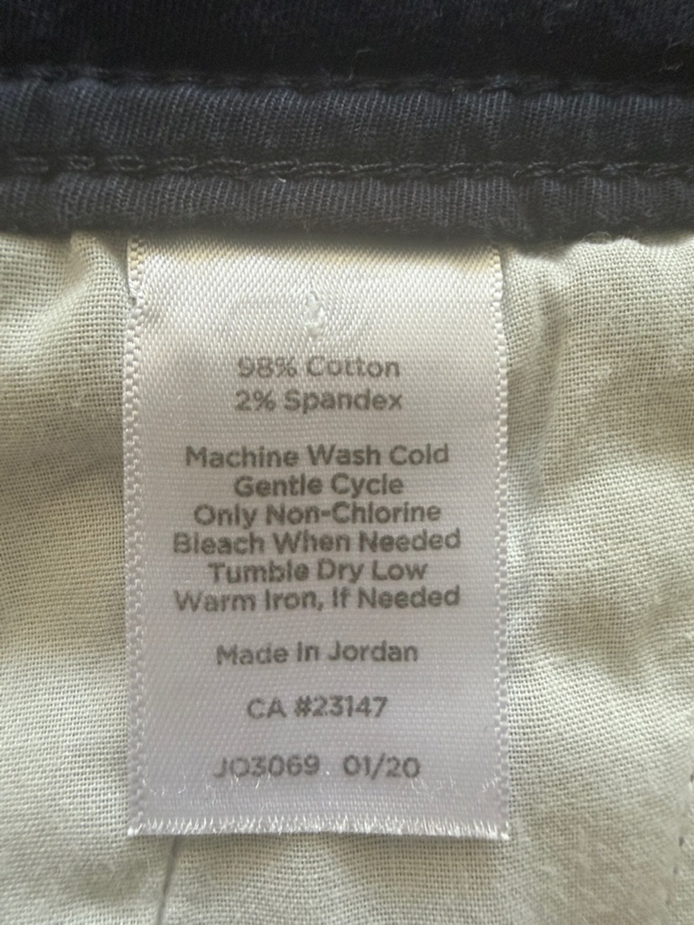 Talbots Navy Cotton Shorts 5.5” Inseam Sz 20WP - Picture 6 of 6